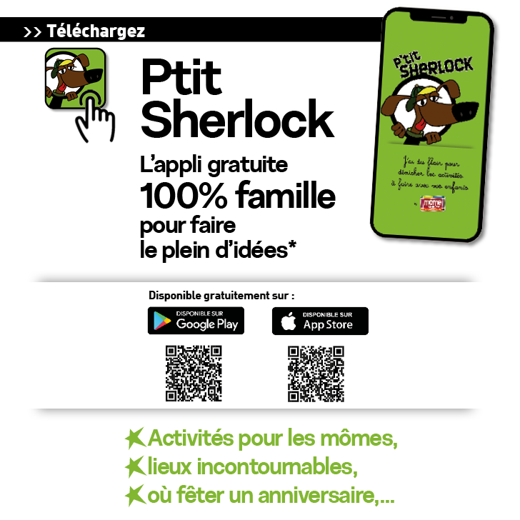 Appli P'tit Sherlock activités enfants en Lorraine